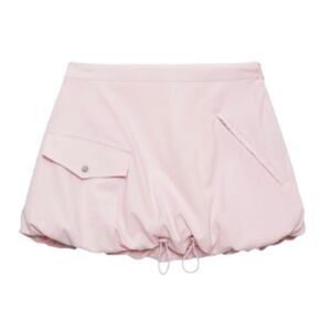 For-love-lemons Women's Pink and Burgundy Skirt
